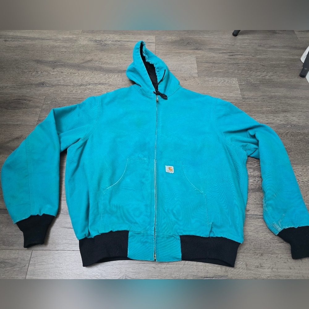 Carhartt Vintage 90's Teal Coat Unisex XL Barn Chore Streetwear Unique Unisex